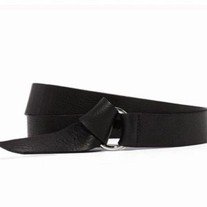 NEW $135 B-Low The Belt Mia Pebbled Leather Black Wardrobe Staple Gifting RARE